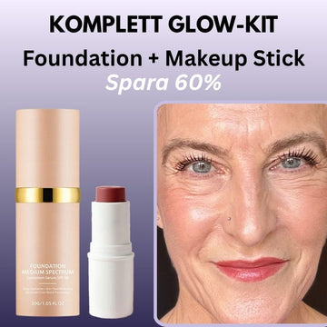 Pro-age Foundation + Blush och läppstift för vuxen hud